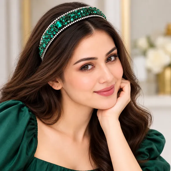 Emerald_Green_Crystal_Rhinestone_Band_For_Girls_-_Emerald_Green_(Pack_of_1)
