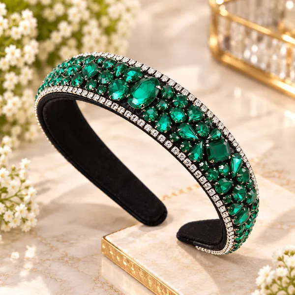 Emerald_Green_Crystal_Rhinestone_Band_For_Girls_-_Emerald_Green_(Pack_of_1)
