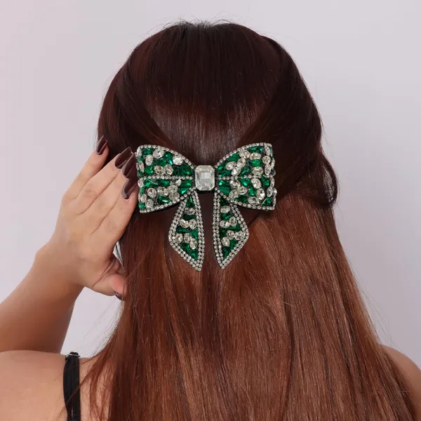 Emerald_Green_Studded_Crystal_Rhinestone_Hair_Bow_For_Special_Occasions_