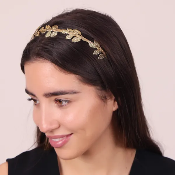 Fancy_Golden_Leaf_Headband_For_girls_&_women