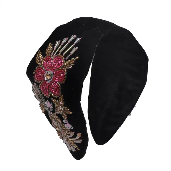 Fancy_Pink_Flower_Embroidered_Hair_Band_for_Girls_