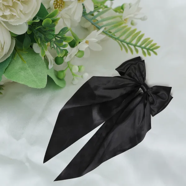 Fancy_Satin_Silk_Double_Bow_Scarf_Clip_Combo_for_girls