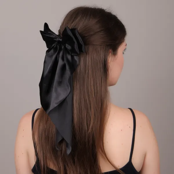 Fancy_Satin_Silk_Double_Bow_Scarf_Clip_Combo_for_girls