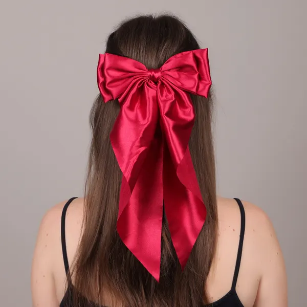 Fancy_Satin_Silk_Double_Bow_Scarf_Clip_Combo_for_girls