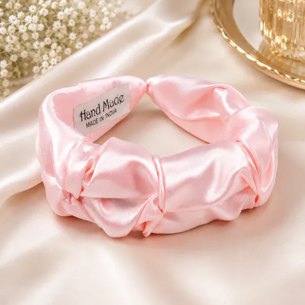 Fancy_Satin_Silk_Frill_Hair_Band_For_girls_&_Women__Peach