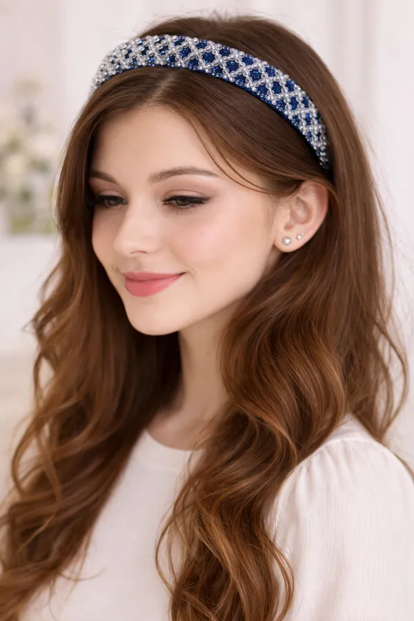 Fancy_Zigzag_Grey_Crystal_Hair_band_For_Parties_&_Occasions