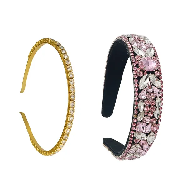 Girls_Fancy_Premium_Crystal_Rhinestone_Hair_band_Combo_For_special_Occasions