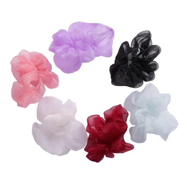 Girls_Fancy_Premium_Organza_Hair_Scrunchies_Multicolor_Set_Of_6_Pcs_