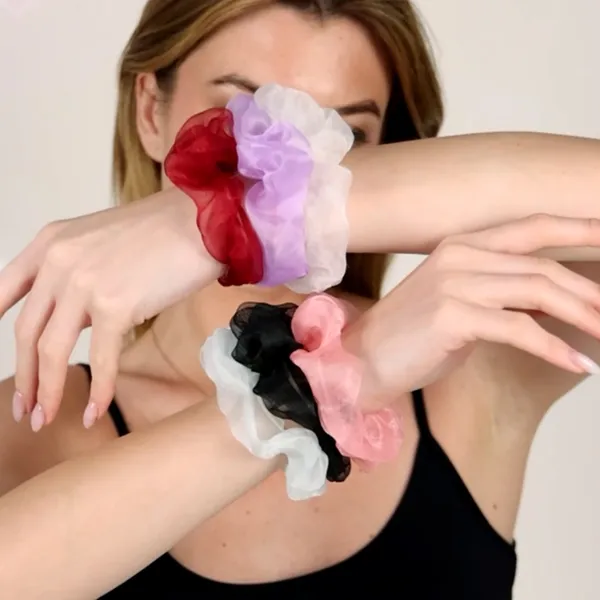 Girls_Fancy_Premium_Organza_Hair_Scrunchies_Multicolor_Set_Of_6_Pcs_