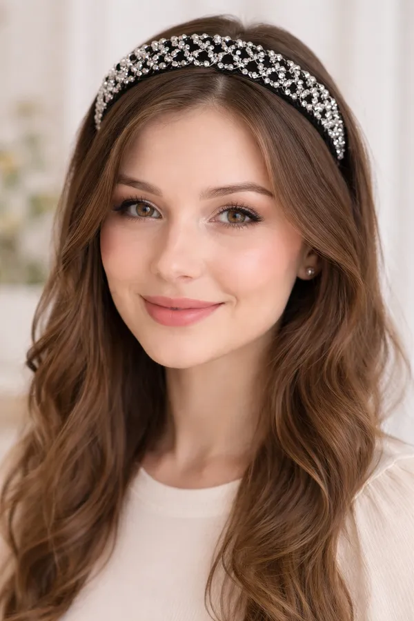 Girls_Premium_Handmade_Silver_Crystal_Zigzag_Hair_band_