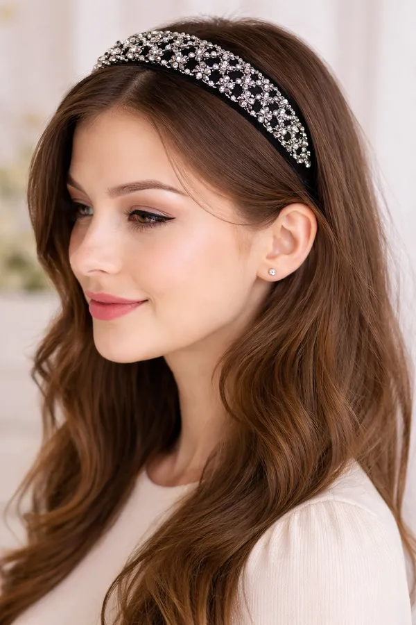 Girls_Premium_Handmade_Silver_Crystal_Zigzag_Hair_band_