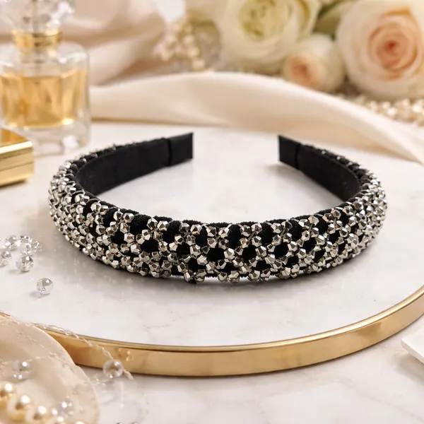 Girls_Premium_Handmade_Silver_Crystal_Zigzag_Hair_band_