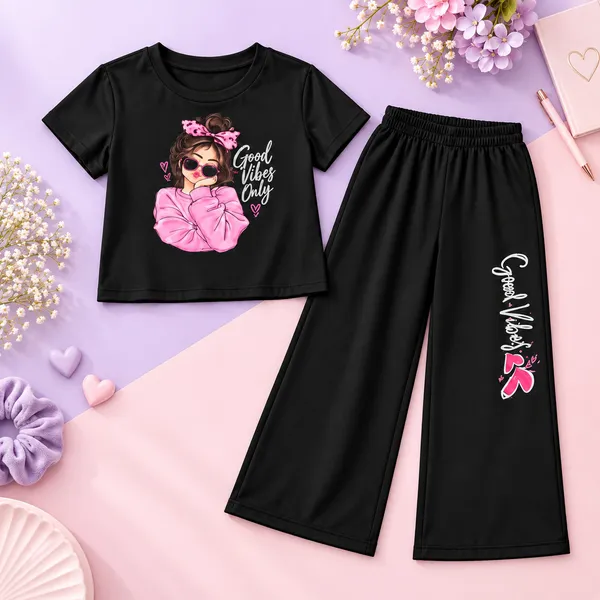 Girls_Tank_Top_&_Palazzo_Pants_Set_|_Printed_Co-ord_Outfit_|_Round_Neck_Regular_Fit_Ca_sual_Wear_Crop_Top_With_Wide_Leg_Pants_Black