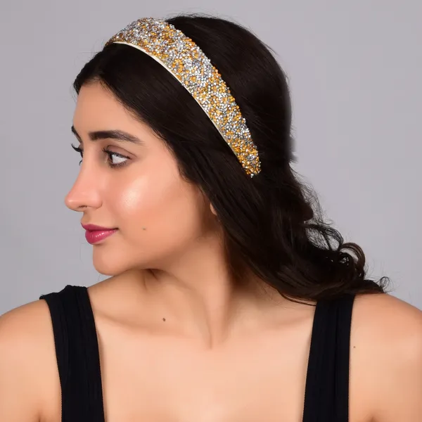 Gold_fancy_Handmade_Sprinkle_Stone_Hair_Band_for_Girls