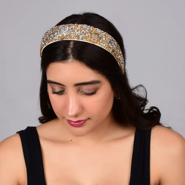 Gold_fancy_Handmade_Sprinkle_Stone_Hair_Band_for_Girls