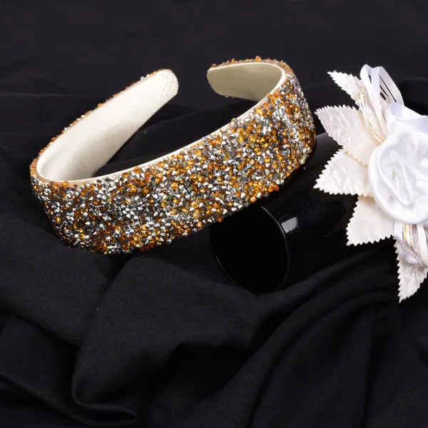 Gold_fancy_Handmade_Sprinkle_Stone_Hair_Band_for_Girls