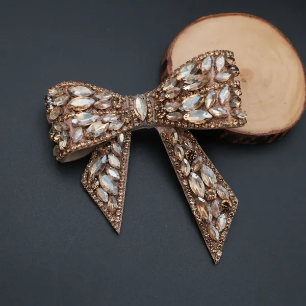 Golden_Embellished_Rhinestone_Hair_Bow_Clip_For_Girls