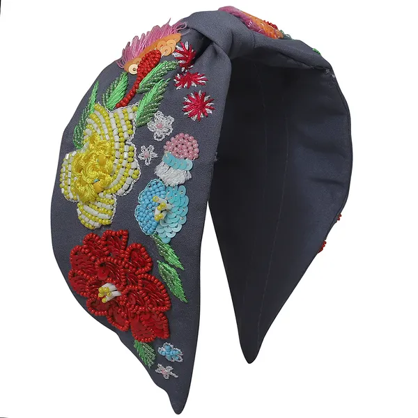 Grey_Multicolor_Beads_&_Pearl_Embroidery_Hair_Band