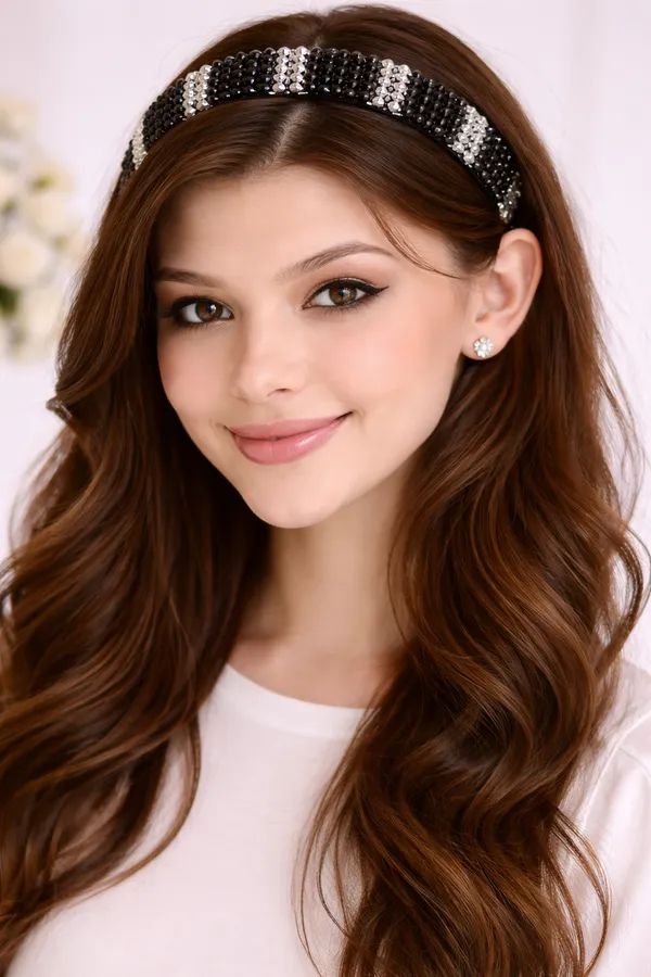 Handmade_Premium_Dual_Crystal_hair_band_For_Girls_&_Women
