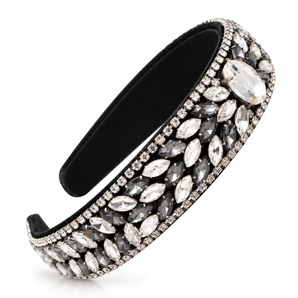 Grey_Crystal_Rhinestone_Band_For_Girls_(Pack_of_1)