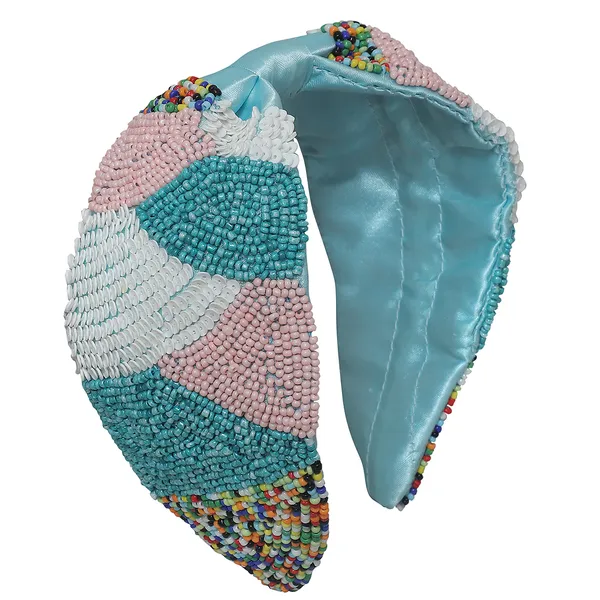 Ice_Blue_Multicolor_Beads_&_Sequin_Embroidery_hair_band_For_Girls