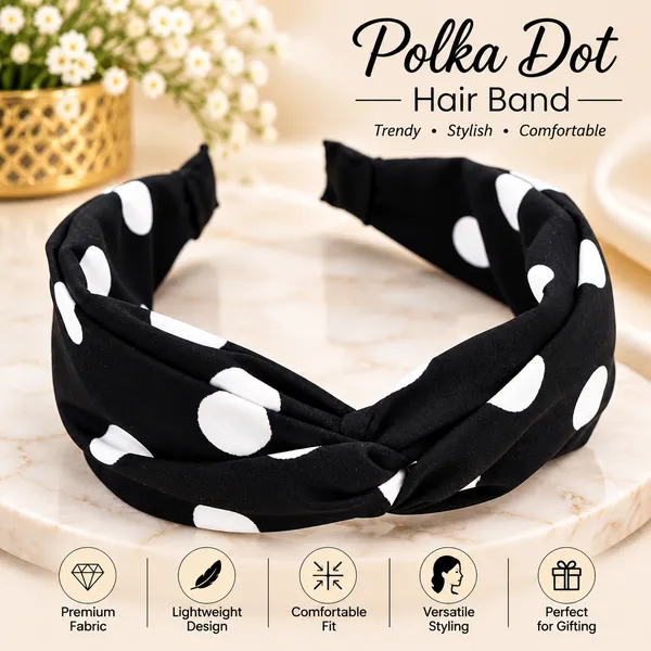 Black_Polka_Dots_Cross_Twist_Turban_Bands_For_Girls_(Pack_of_1)