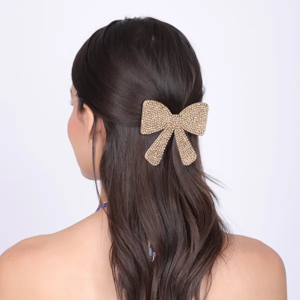 Golden_Diamond_Bow_Clips_For_Girls_(Pack_of_1)