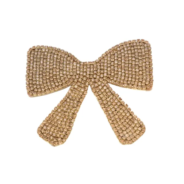 Golden_Diamond_Bow_Clips_For_Girls_(Pack_of_1)