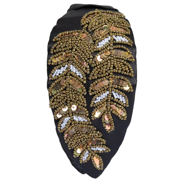 Black_Fancy_Leaf_Design_Embroidery_Hair_Band_For_Girls_(Pack_of_1)