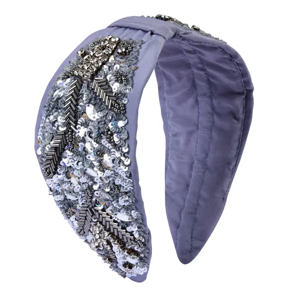 Grey_Fancy_Sequence_&_Stones_Embroidery_Hair_Band_For_Women_(Pack_of_1)