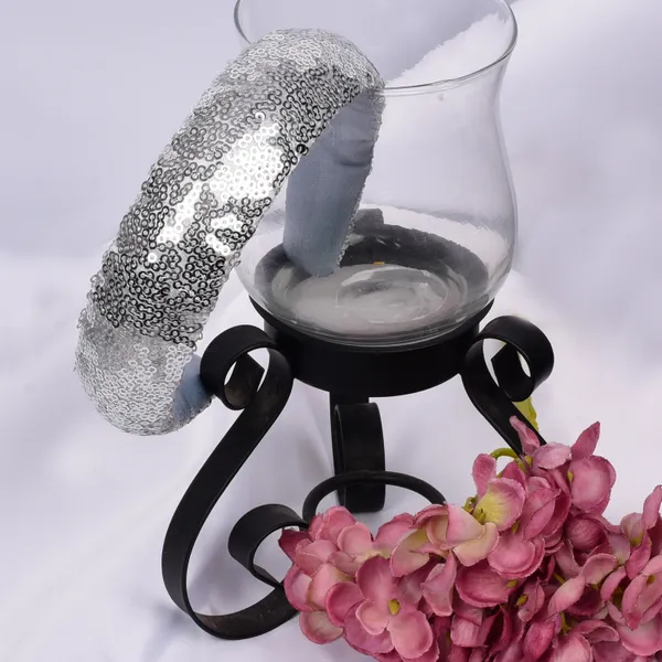Silver_Party_Wear_Fluffy_Sequence_Headband_For_Girls_(Pack_of_1)