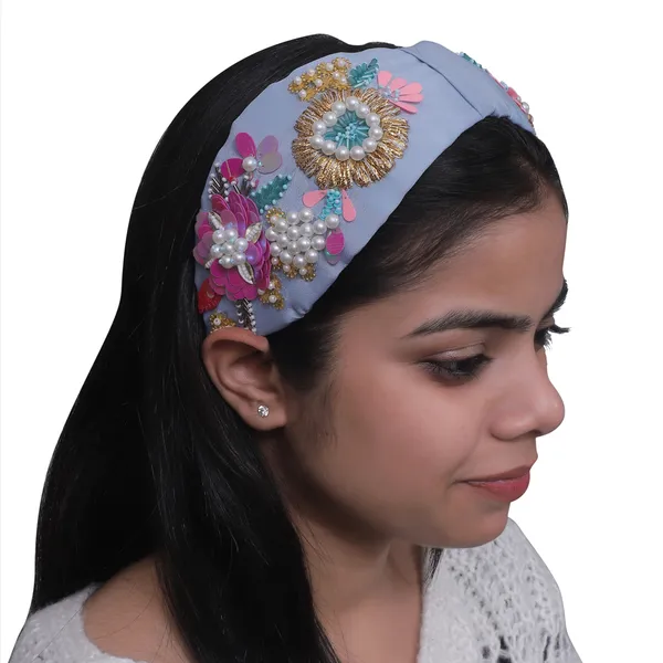 Multicolor_Premium_Beaded_Embroidery_Hair_Band_For_Girls_(Pack_of_1)