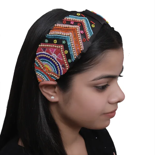 Multicolor_Premium_Beads_Broad_Embroidery_Hair_Band_For_Girls_(Pack_of_1)