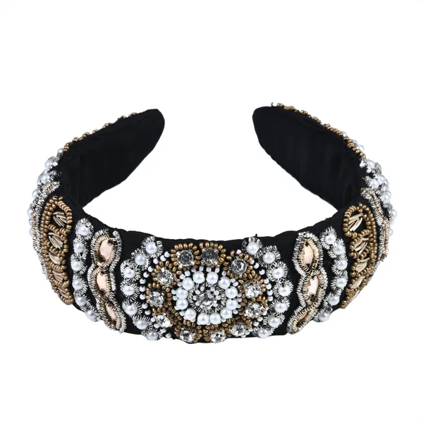 Black_Premium_Stone_&_Beads_Work_Sleek_Embroidery_Hair_Band_For_Women_(Pack_of_1)