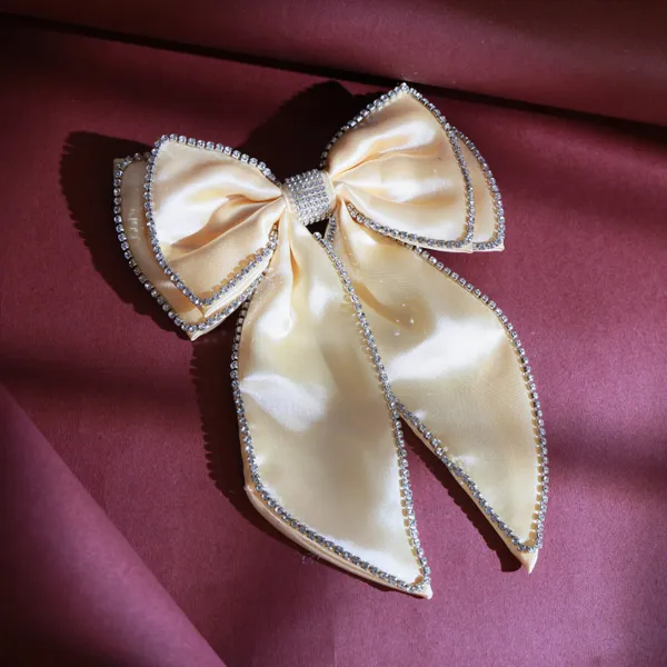 Golden_Rhinestone_Double_Bow_Clips_For_Girls_(Pack_of_1)