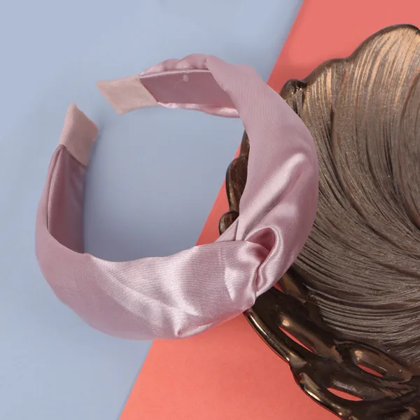 Black_&_Nude_Brown_Satin_Silk_Twist_Turban_Hair_Band_For_Girls_(Pack_of_2)