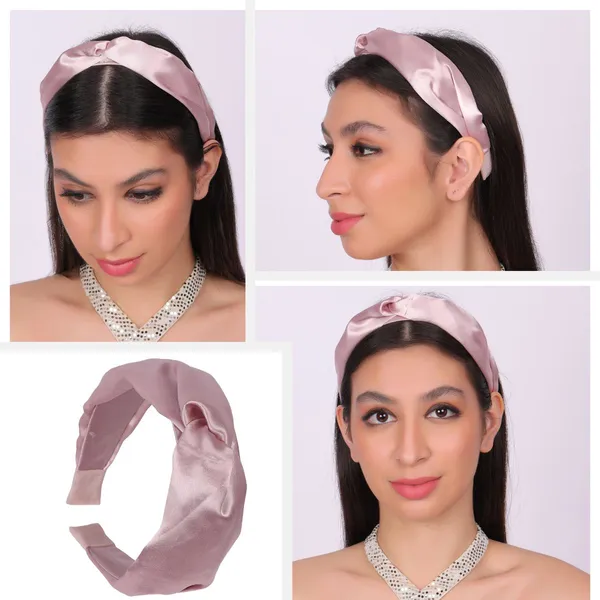 Black_&_Nude_Brown_Satin_Silk_Twist_Turban_Hair_Band_For_Girls_(Pack_of_2)