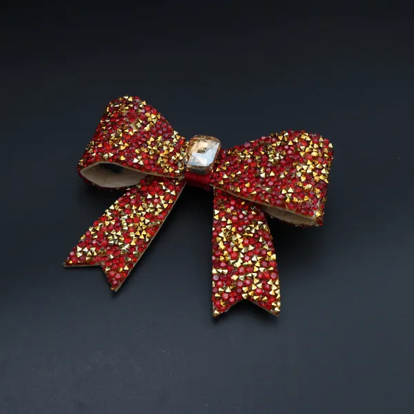 Red_Sprinkled_Stone_Bow_Hair_Clip_For_Women_&_Girls_(Pack_of_1)