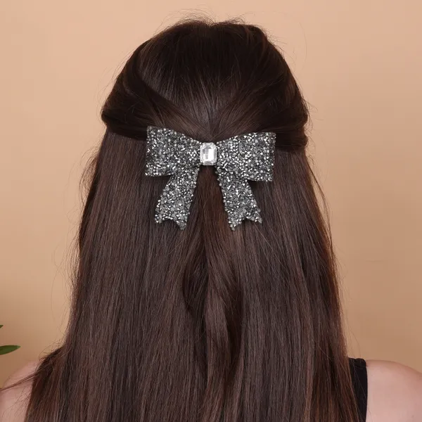 Grey_Sprinkled_Stone_Bow_Hair_Clip_For_Women_&_Girls_(Pack_of_1)