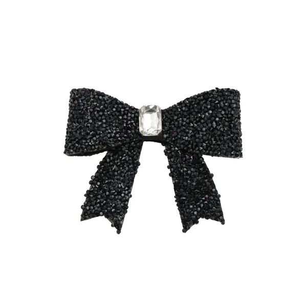 Black_Sprinkled_Stone_Bow_Hair_Clip_For_Women_&_Girls_(Pack_of_1)