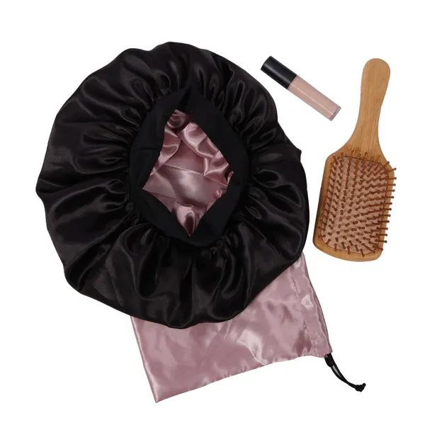 Black_Matlooz_Satin_Silk_Double_Layer_Wide_Elastic_Bonnet/Sleeping_Cap_For_Women_(Pack_of_1)