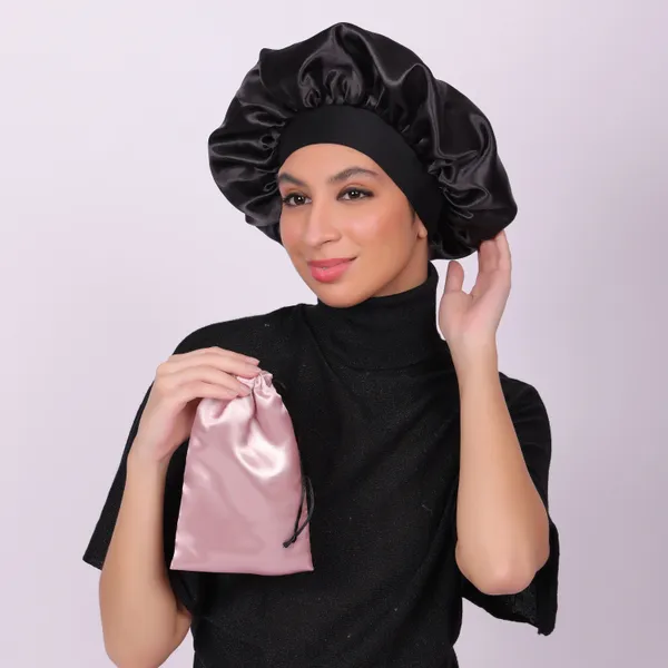 Black_Matlooz_Satin_Silk_Double_Layer_Wide_Elastic_Bonnet/Sleeping_Cap_For_Women_(Pack_of_1)