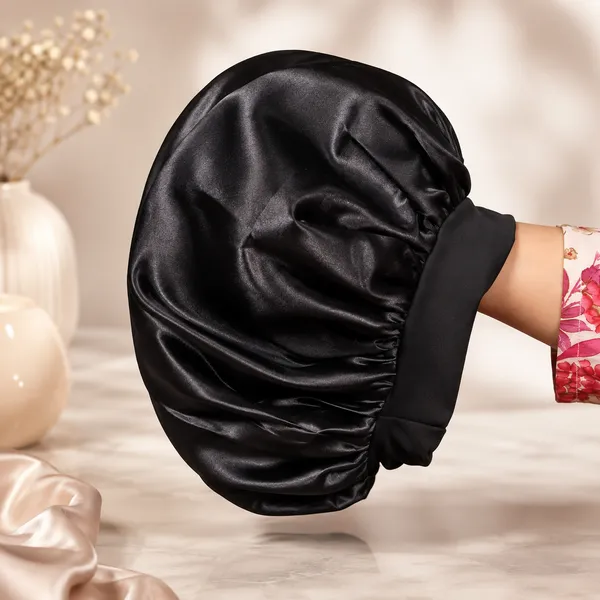 Black_Matlooz_Satin_Silk_Double_Layer_Wide_Elastic_Bonnet/Sleeping_Cap_For_Women_(Pack_of_1)