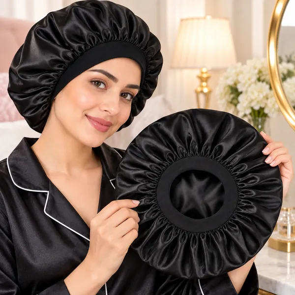 Black_Matlooz_Satin_Silk_Double_Layer_Wide_Elastic_Bonnet/Sleeping_Cap_For_Women_(Pack_of_1)