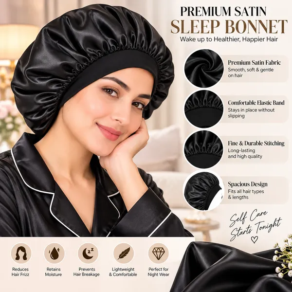 Black_Matlooz_Satin_Silk_Double_Layer_Wide_Elastic_Bonnet/Sleeping_Cap_For_Women_(Pack_of_1)