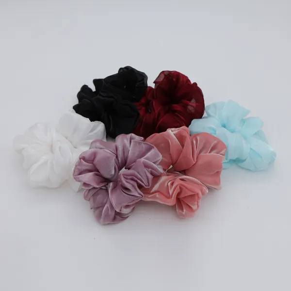 Premium_Big_Fluffy_Hair_Scrunchies_For_Girls_Set_Of_6_Pcs