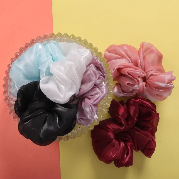 Premium_Big_Fluffy_Hair_Scrunchies_For_Girls_Set_Of_6_Pcs