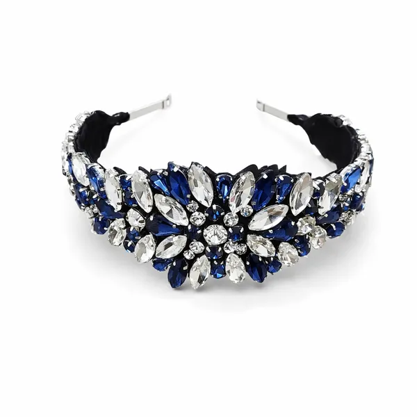 Premium_Navy_Blue_Embellished_Crystal_Rhinestone_Hair_Band_For_Girls