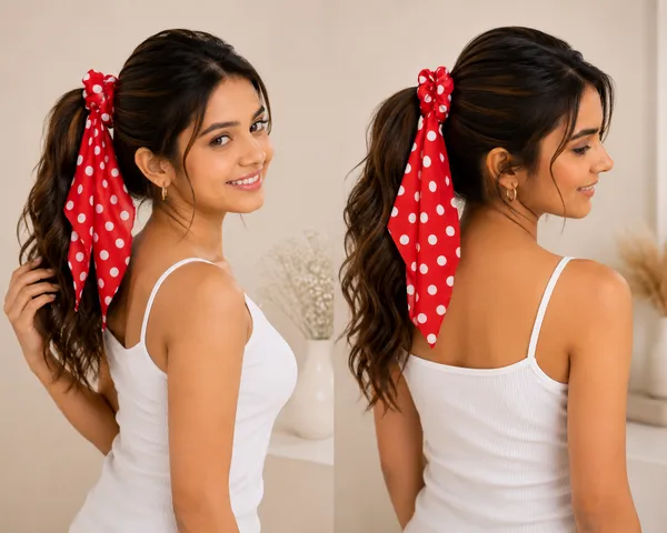 Premium_Polka_dot_Scarf_Hair_Scrunchies_For_Girls__Pack_Of_3_Pcs_(Red_,Black_,White)_