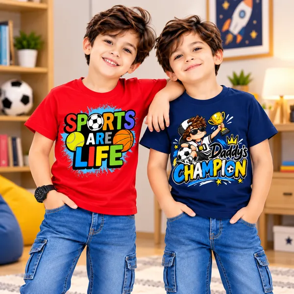 Premium_Printed_cotton_T-Shirt_For_Boys__Set_Of_2_Pcs
